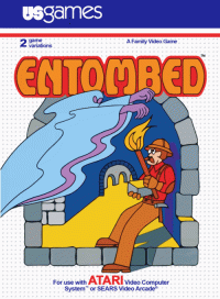 Entombed Atari 2600 US box art